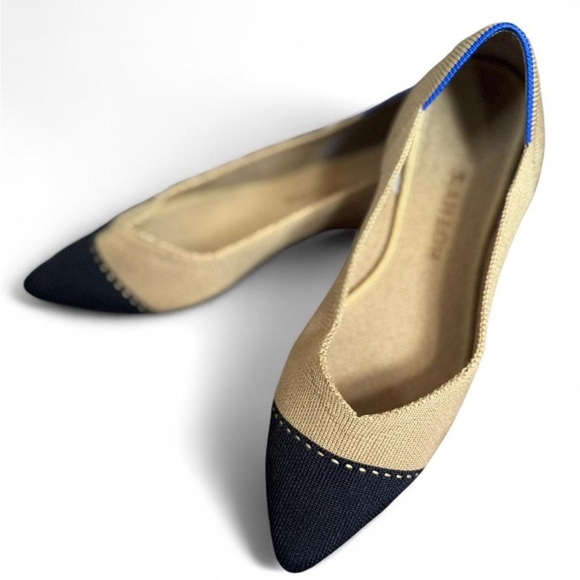 Rothy's The Point Dune Cap Toe Flats - Retired Design- size 8.5 - Picture 2 of 8